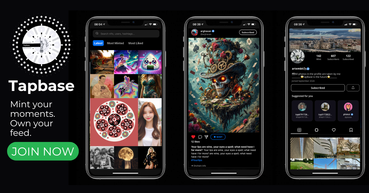 TapBase - Connect, Share, Earn - Farcaster Mini Apps